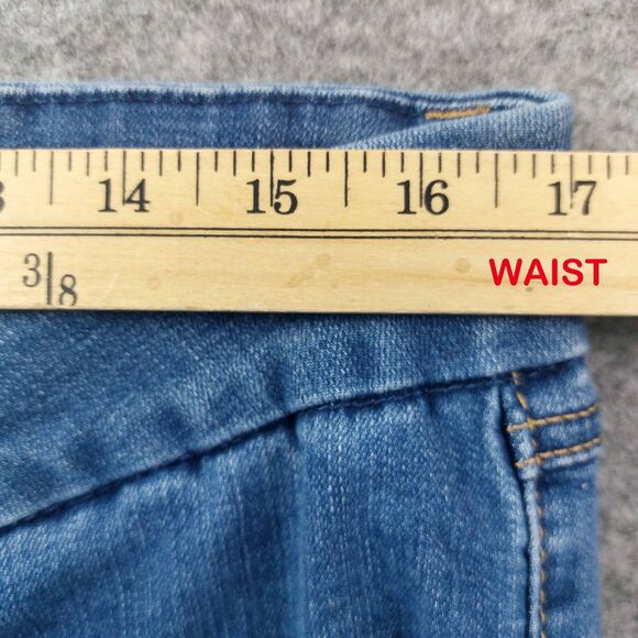 Seven7 Jeans Womens 16 Blue Medium Wash Bootcut Soft Stretch Denim Mid Rise - Picture 4 of 12